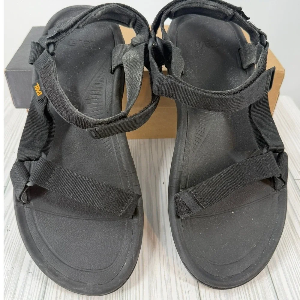 Teva Hurricane XLT2 Mens 9 Black Outdoor Hiking Sport Sandals 1019235 Women's 11